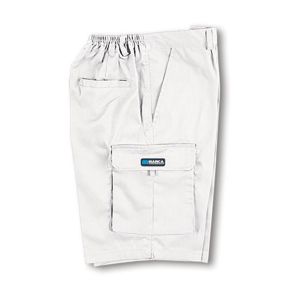 BERMUDA MULTIBOLSILLOS ALGODON BLANCA