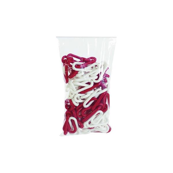 CADENA SEÑALIZACION BICOLOR ROJA  BLANCA