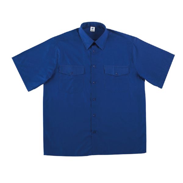 CAMISA TERGAL AZULINA MANGA CORTA 