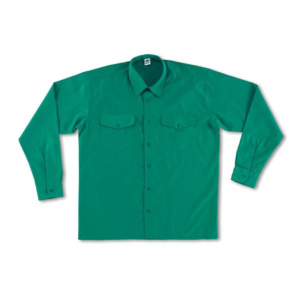 CAMISA TERGAL VERDE MANGA LARGA