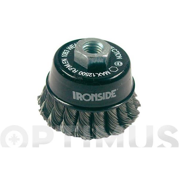 CEPILLO TAZA M-14 CON PUA TRENZADA