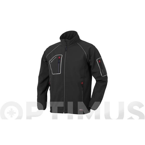 CHAQUETA SOFTSHELL JUST NEGRA ISSA