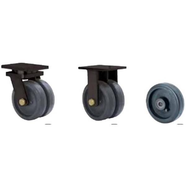 RUEDA SERIE HLG-HG GOMA NEGRA NATURAL