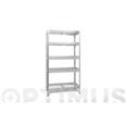 ESTANTERIA METALICA GALVANIZADA BALDAS REJILLA 5 BALDAS 180X90X45 CM ARANIA