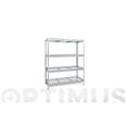 ESTANTERIA METALICA GALVANIZADA BALDAS REJILLA 4 BALDAS 180X150X60 CM ARANIA