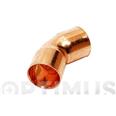 CURVA COBRE 45&ordm; HEMBRA-HEMBRA 41 CU &Oslash; 22 MM