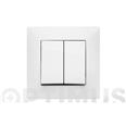 DOBLE INTERRUPTOR 10A HABITAT15 BLANCO